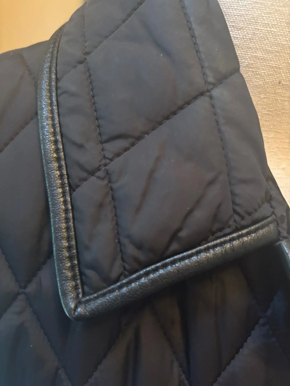 Coach Women's Black Quilted Button-Front Barn Jacket - Picture 5 of 7